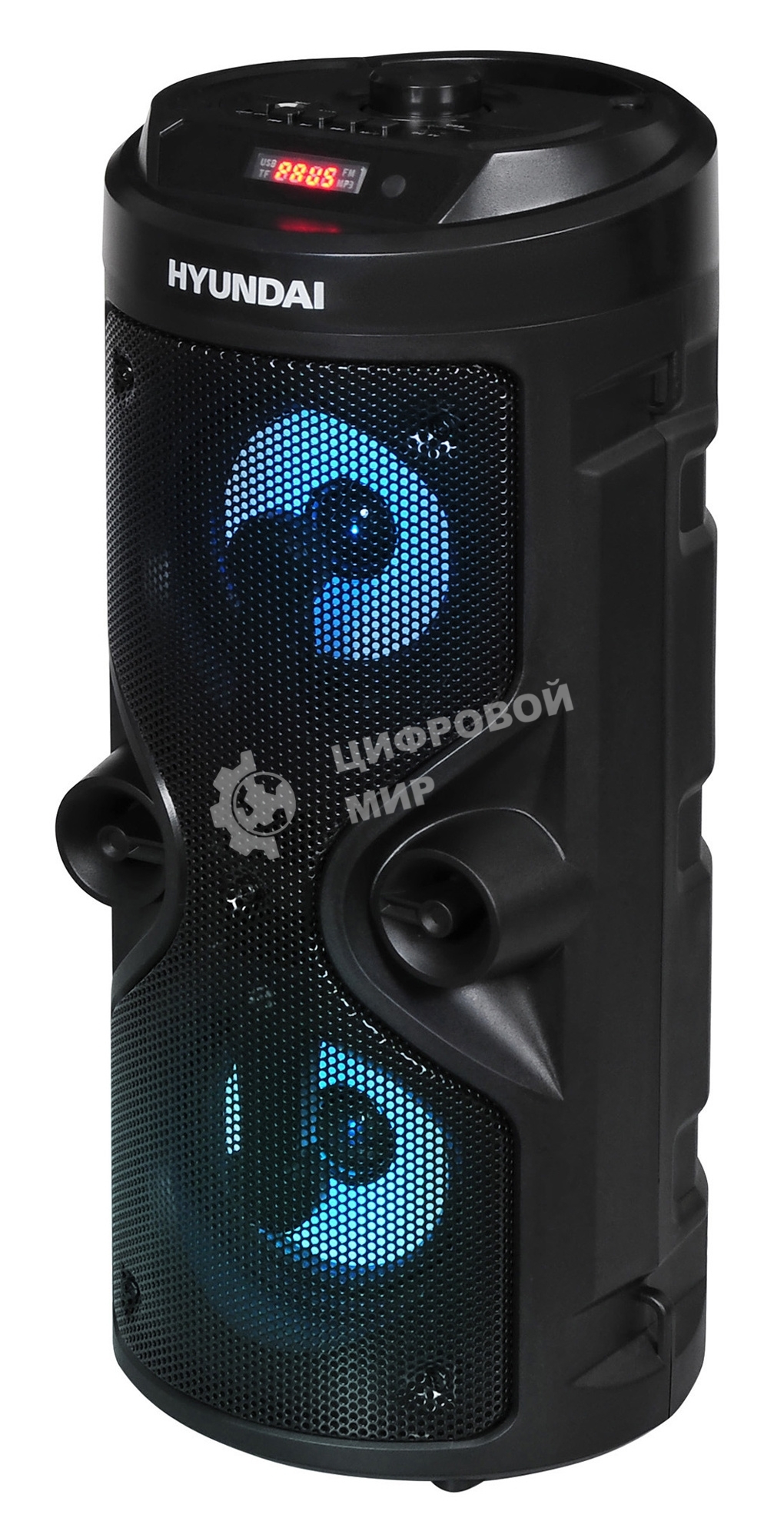 Минисистема Hyundai H-MC150 черный 50Вт/FM/USB/BT/SD/MMC