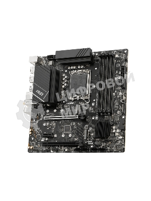 Материнская плата MSI PRO B760M-A WIFI, LGA 1700, Intel B760, 4xDDR5, 4xSATA, 2xM.2, 1xPCI-E 4.0 x16, 1xPCI-E 4.0 x4, 2xHDMI, 2xDP, 1x2.5Gb LAN, 2xUSB-A 2.0, 2xUSB 3.2 Gen 1, 2xUSB 3.2 Gen 2, 3x3.5 мм, 7.1, Micro-ATX