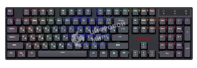 Клавиатура проводная Redragon Apas, USB, черный