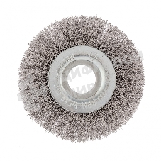 Щетка для УШМ Сибртех 100 мм, посадка 22,2 мм, плоская, витая проволока