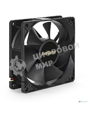 Вентилятор для корпуса ExeGate ExtraPower EP08025S2P черный, 80 мм, 2800 об/мин, 29 дБ, 2 pin