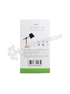 Светильник настольный СТАРТ CT83, E27, до 40Вт, 1,5м, черный