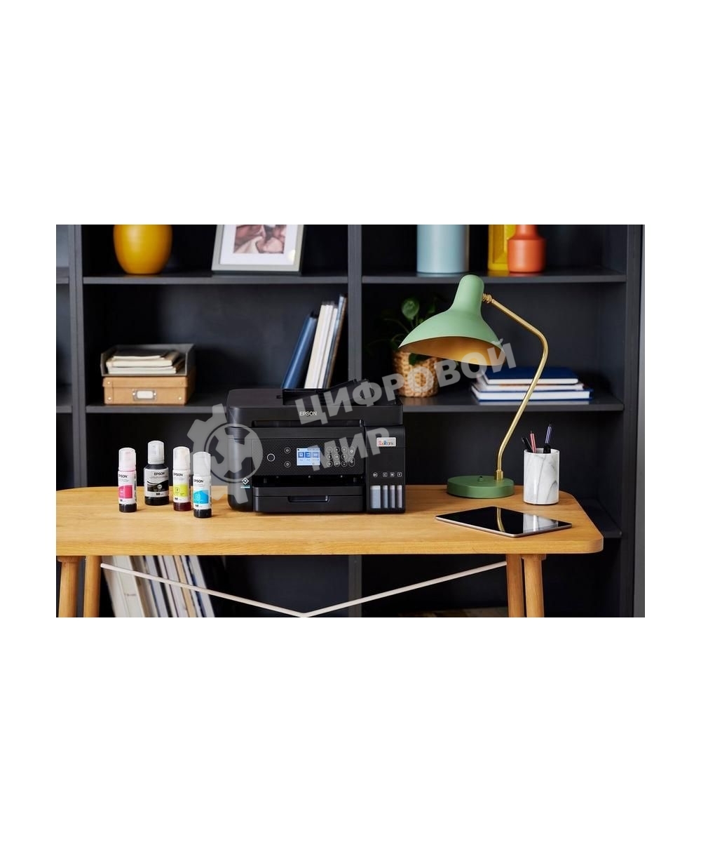 МФУ струйное Epson EcoTank L6270, A4, цветной, печ. до 33/15.5 стр/мин. (ч/б/цв.), 1200 x 4800 dpi (печ.), 1200x2400dpi (скан.), USB, RJ-45, Wi-Fi