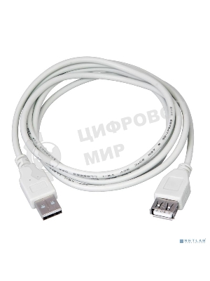 Кабель USB Rexant (шт. USB A - гн. USB A) 5 м, серый