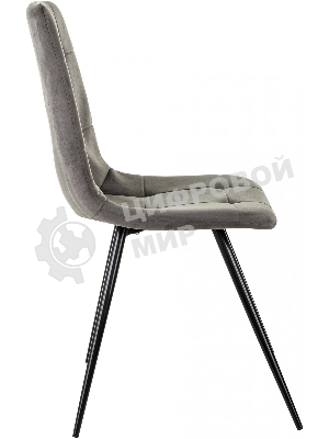 Стул для дома Бюрократ CH-K1 т.серый Holland 18 металл черный на ножках