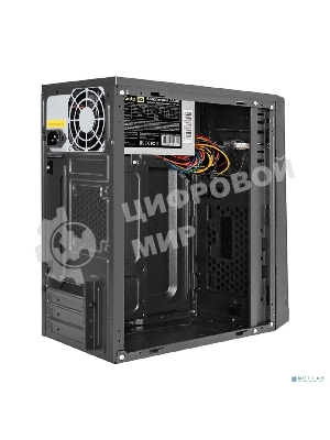 Компьютерный корпус Minitower ExeGate BAA-106-AA500 (mATX, БП AA500 с вент. 8см, 2хUSB, аудио, черный)