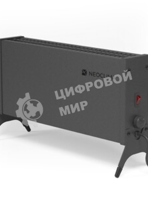 Конвектор электрический Neoclima Nano 2000B черный, 2000 Вт, 25 м2, термостат