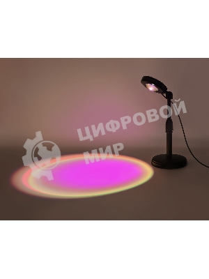 Атмосферная светодиодная настольная лампа Ambrella light DE8385 BK черный LED RGB 3W (ПДУ RGB)