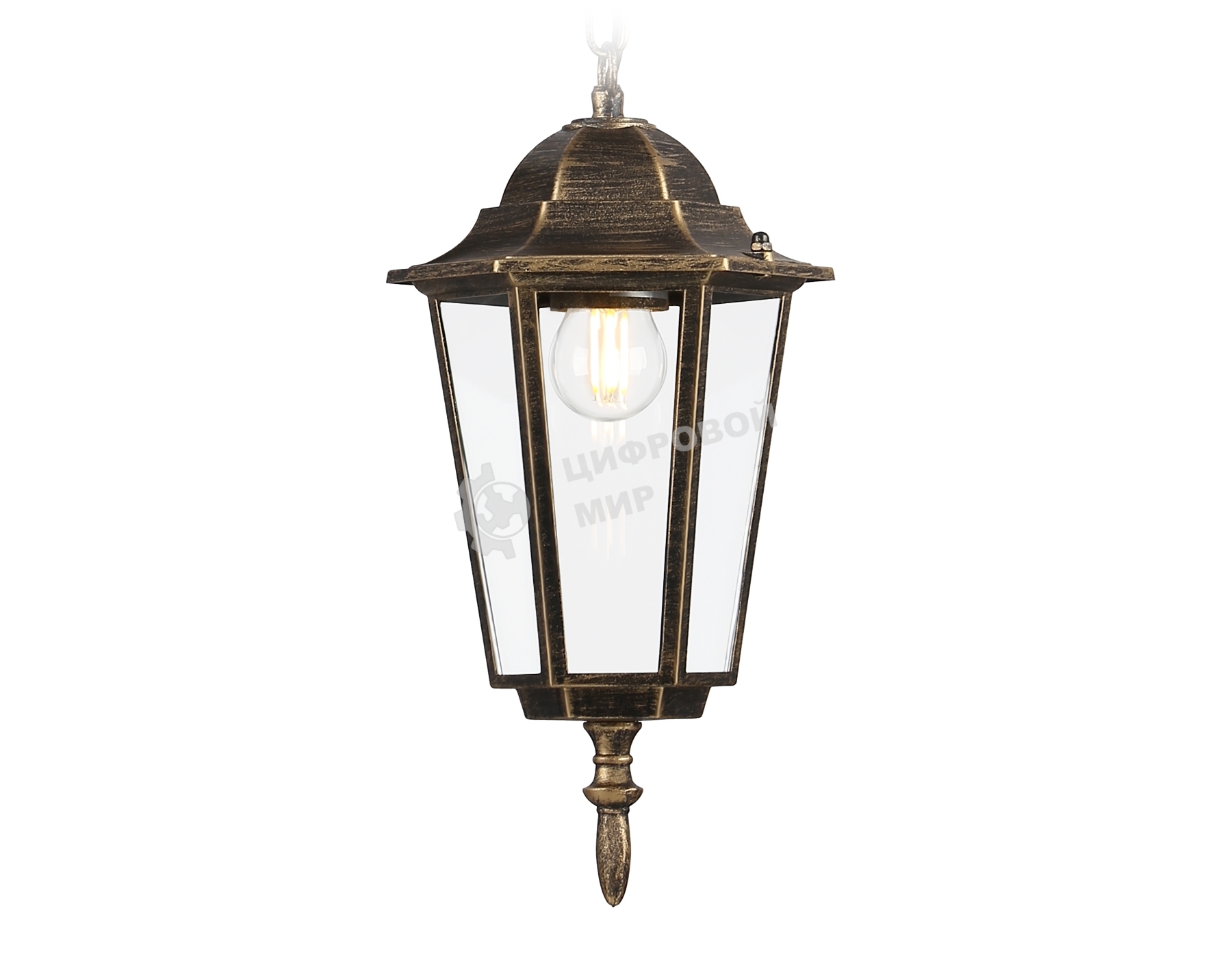 Светильник Ambrella light ST2031 GD/BK/CL золото/черный/прозрачный IP54 E27 max 40W D150*780