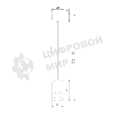 50248/1 LED / подвесной светильник/  белый