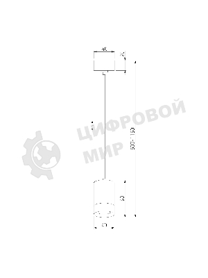 50248/1 LED / подвесной светильник/  белый