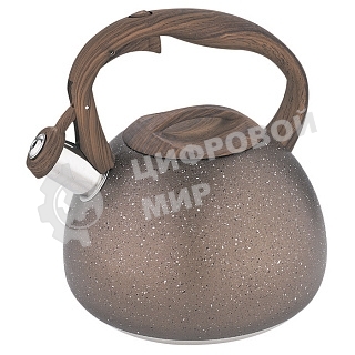 Чайник для плиты ALPENKOK AK-520 нерж.сталь со свистком 3,0л индукционное дно (12)