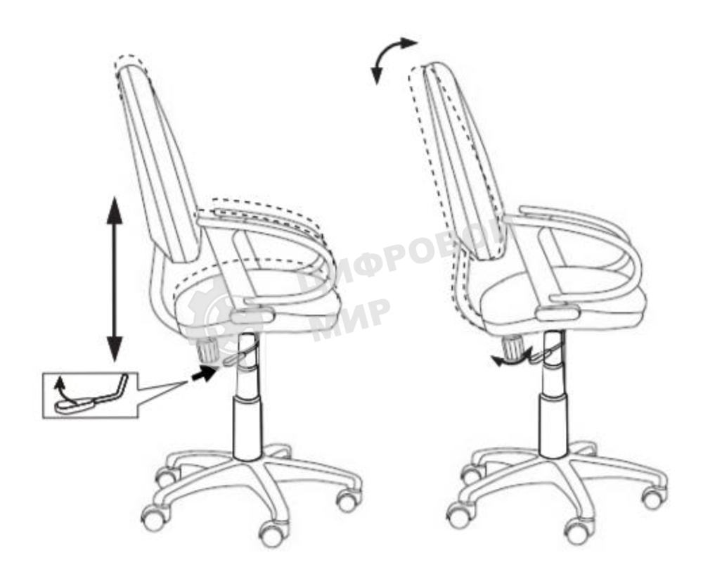 Кресло компьютерное Бюрократ CH-300/BLACK черный