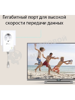 Сетевой адаптер TP-Link AV1000 Gigabit Passthrough Powerline Starter KitSPEED: 1000 Mbps PowerlineSPEC: Broadcom CPU, HomePlug AV2, 1+1 Gigabit PortFEATURE: Plug and Play, tpPLC Utility, Pair for More Security, Extra Power SocketKIT: 2× TL-PA7017P