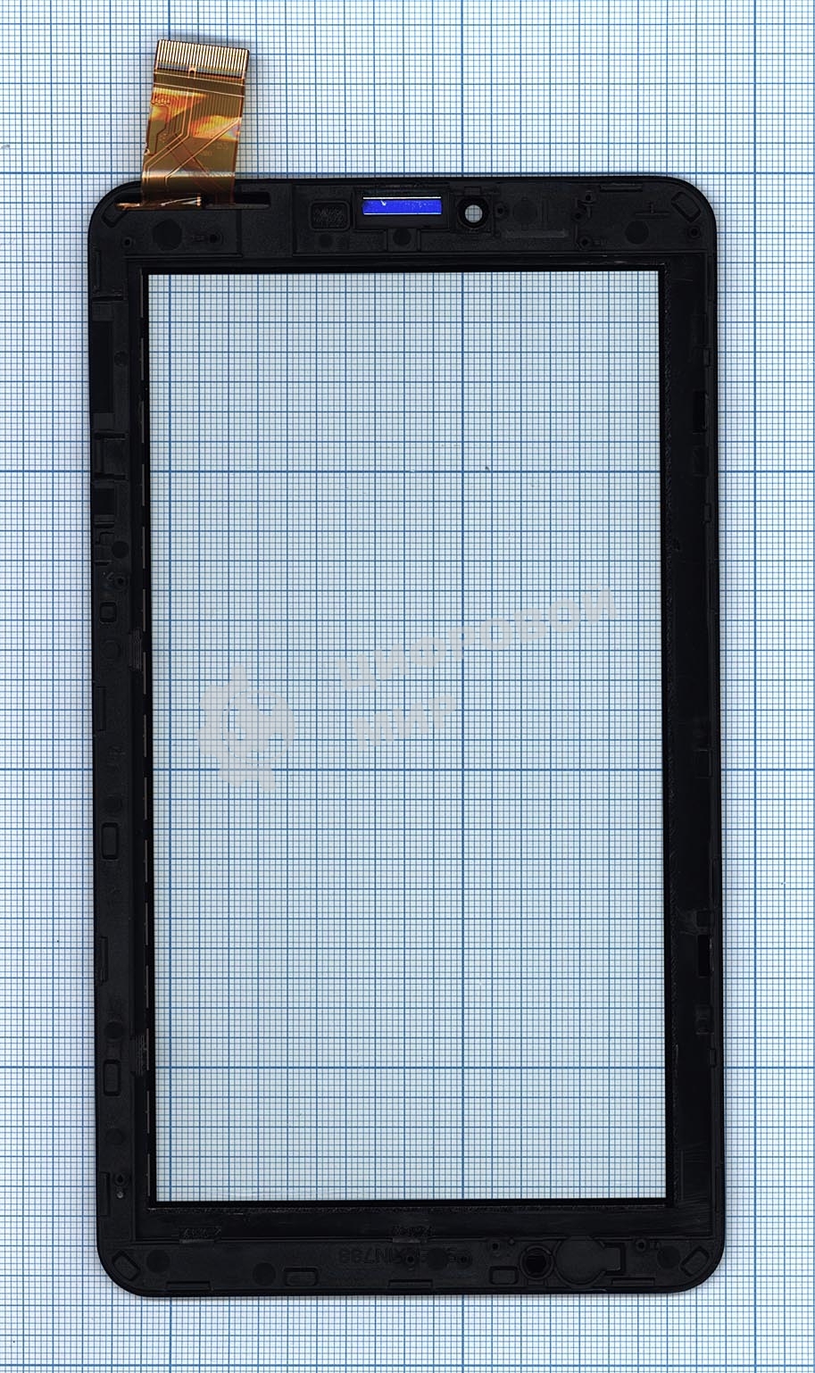 Сенсорное стекло (тачскрин) для Irbis TZ60, черное с рамкой