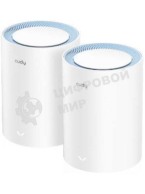 Бесшовный Mesh роутер Cudy M1200 (M1200 2-PACK) AC1200 Wi-Fi белый (упак.:2шт)