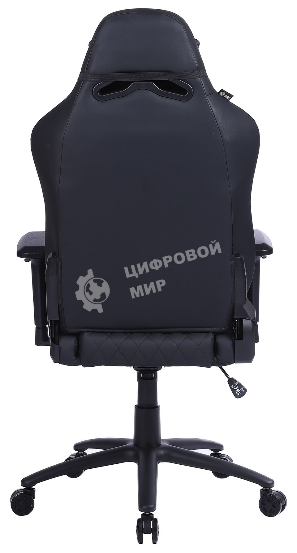 Кресло игровое Cactus CS-CHR-130-M, массажное, с подголовником, черный