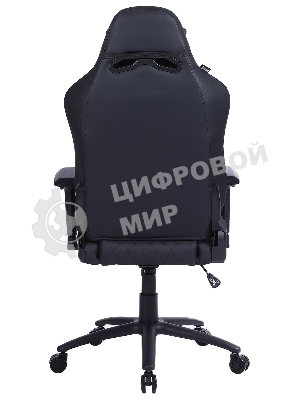 Кресло Cactus CS-CHR-130-M черный, экокожа, подголовник