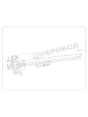 Трековый светильник GL2355 BK черный IP20 20W 3CCT 3000-6400K 48V 400*10*73