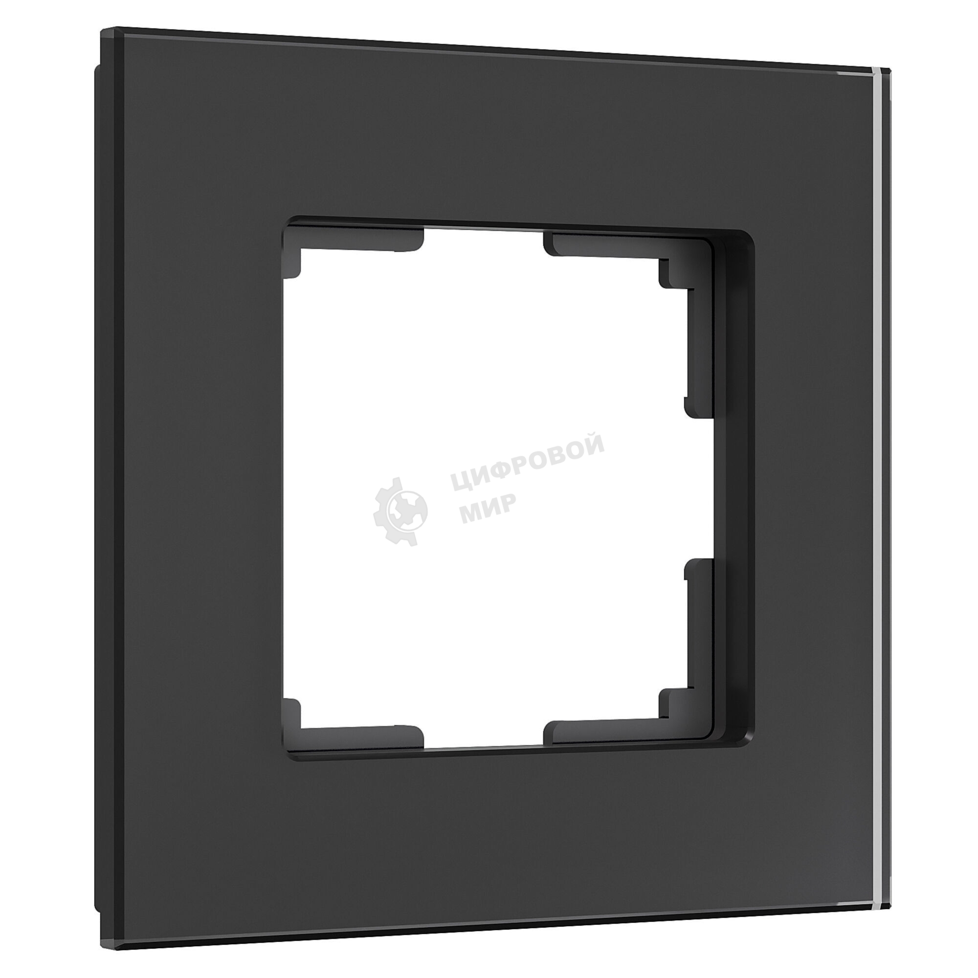 Рамка на 1 пост Senso (черный, стекло soft-touch) W0013108