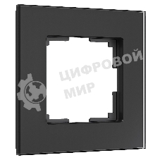 Рамка на 1 пост Senso (черный, стекло soft-touch) W0013108