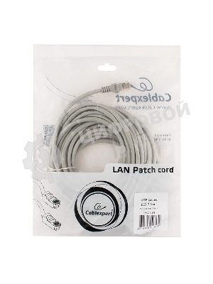 Патч-корд UTP Cablexpert cat.5e, 7.5м, литой, многожильный серый