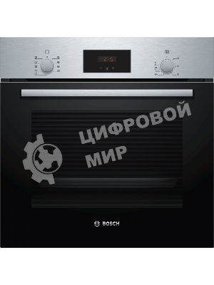 Встраиваемая электрическая духовка Bosch HBF114ES0R / нержавеющая сталь, класс энергоэффективности А, 8 режимов, 3-х слойное остекление, LED-дисплей, утапливаемые переключатели, галогенное освещение, телескопические направляющие на 1-ом уровне, сделано в Турции