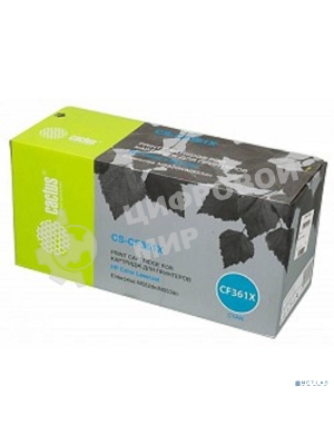 Картридж лазерный Cactus CS-CF361X голубой (9500 стр.) для HP CLJ M552dn/M553dn
