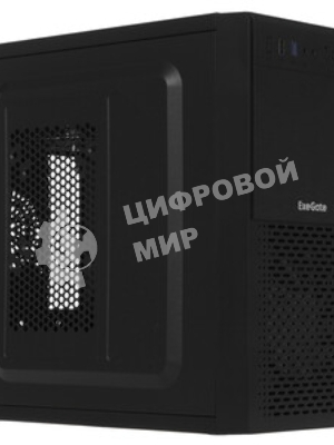 Компьютерный корпус Minitower ExeGate mEVO-7807-NPX400 (mATX, БП 400NPX 12см, 1хUSB+1хUSB 3.0, черный 1x12см с RGb подсветкой)