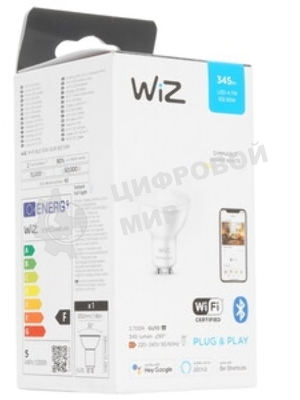 Лампа светодиодная WiZ Wi-Fi BLE 50W GU10 927 DIM 1PF/6