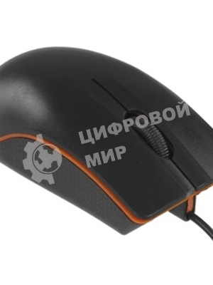 Мышь проводная Qumo Practic Office M90 черный, 1000 dpi, USB, кнопки - 3