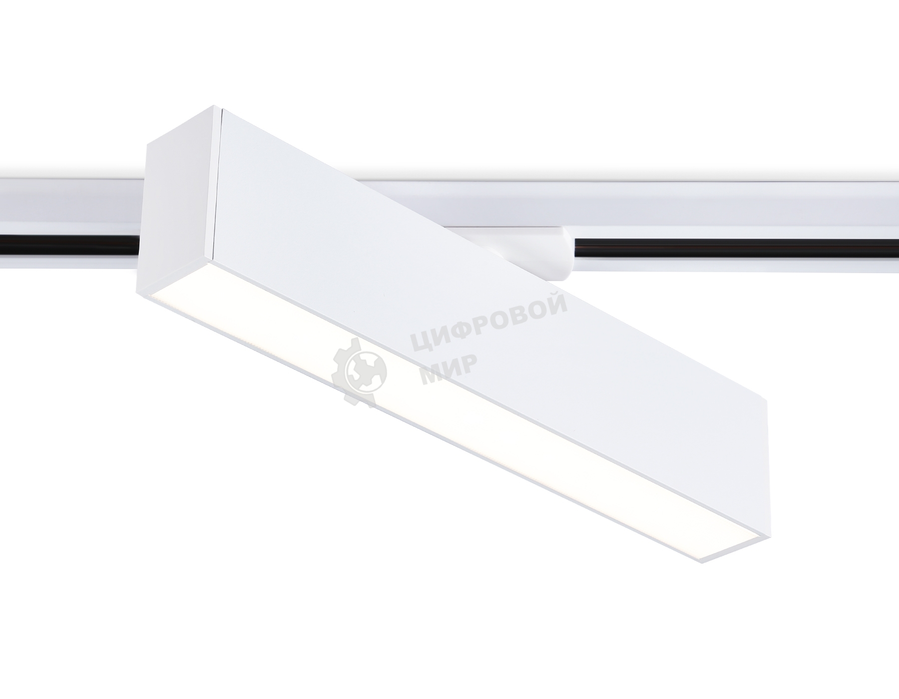 Трековый однофазный светильник Ambrella light GL6763 WH белый LED 12W 4200K 300*22*48