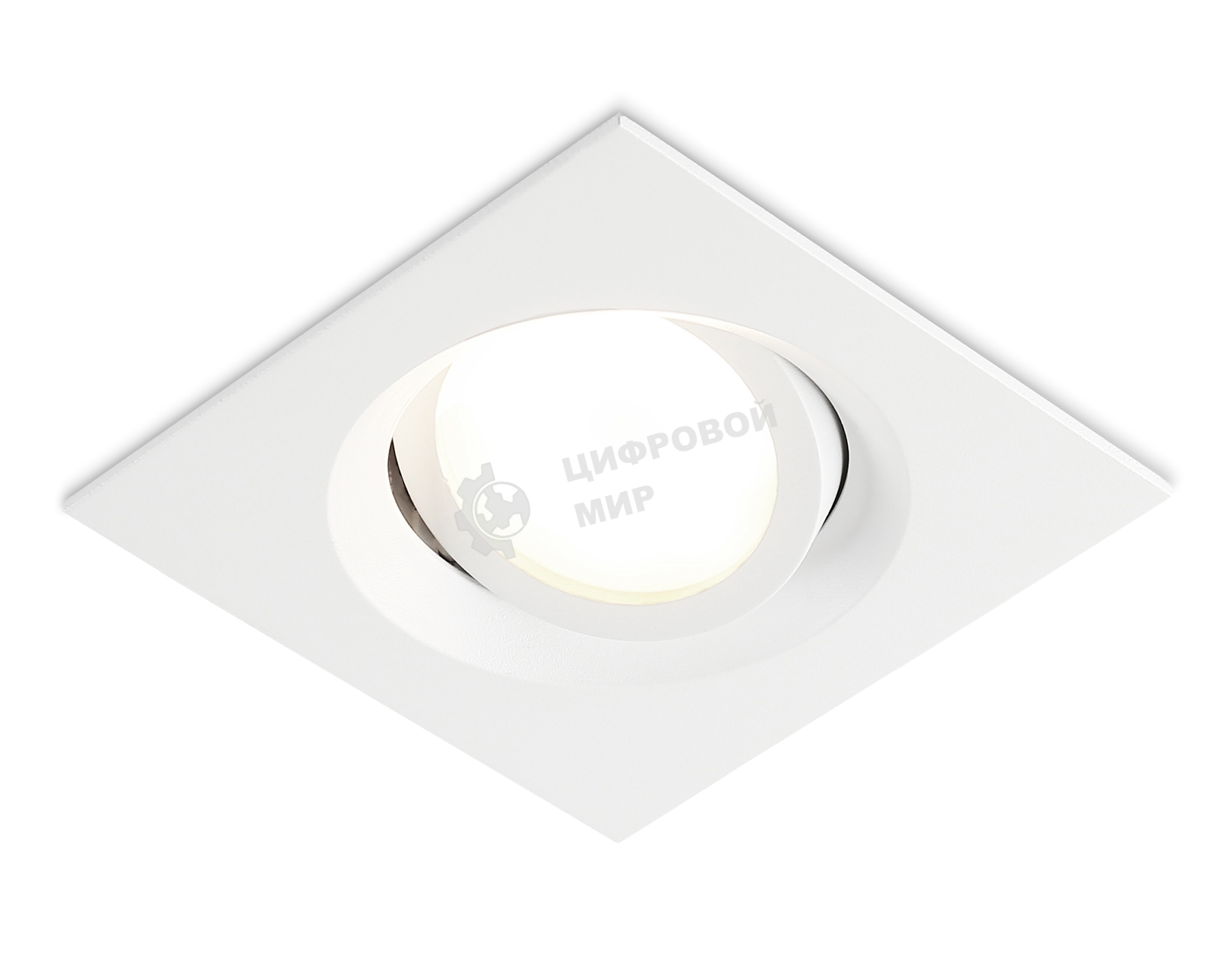 Встраиваемый поворотный точечный светильник Ambrella light TN102743 WH белый IP20 GU5.3 95*95*25