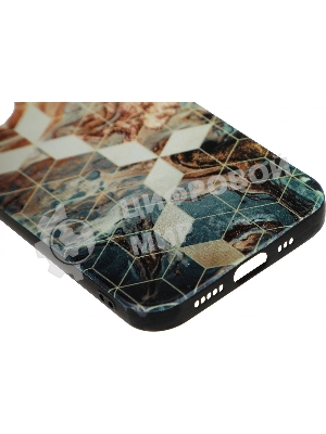 Чехол (клип-кейс) Gresso Meridian, для iPhone 13, золотистый/синий gr17aaae8888