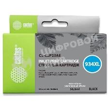 Картридж струйный Cactus CS-C2P23AE №934XL черный (30 мл) для HP DJ Pro 6230/6830