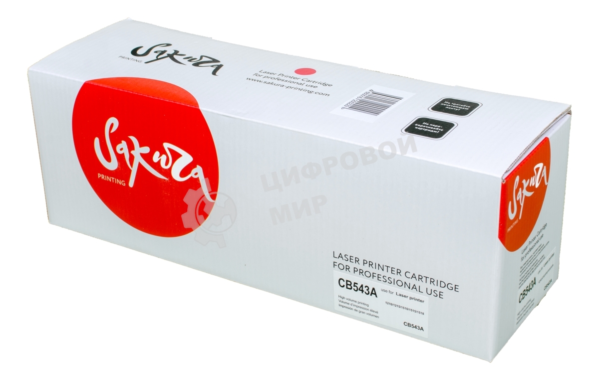 Картридж лазерный Sakura CB543A для HP Color LJ CM1312MFP/CP1215/CP1515/CP1518, пурпурный, 1500 к.