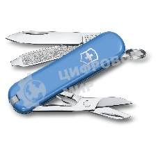 Нож перочинный Victorinox Classic Summer Rain (0.6223.28G) 58мм 7 функций карт.коробка