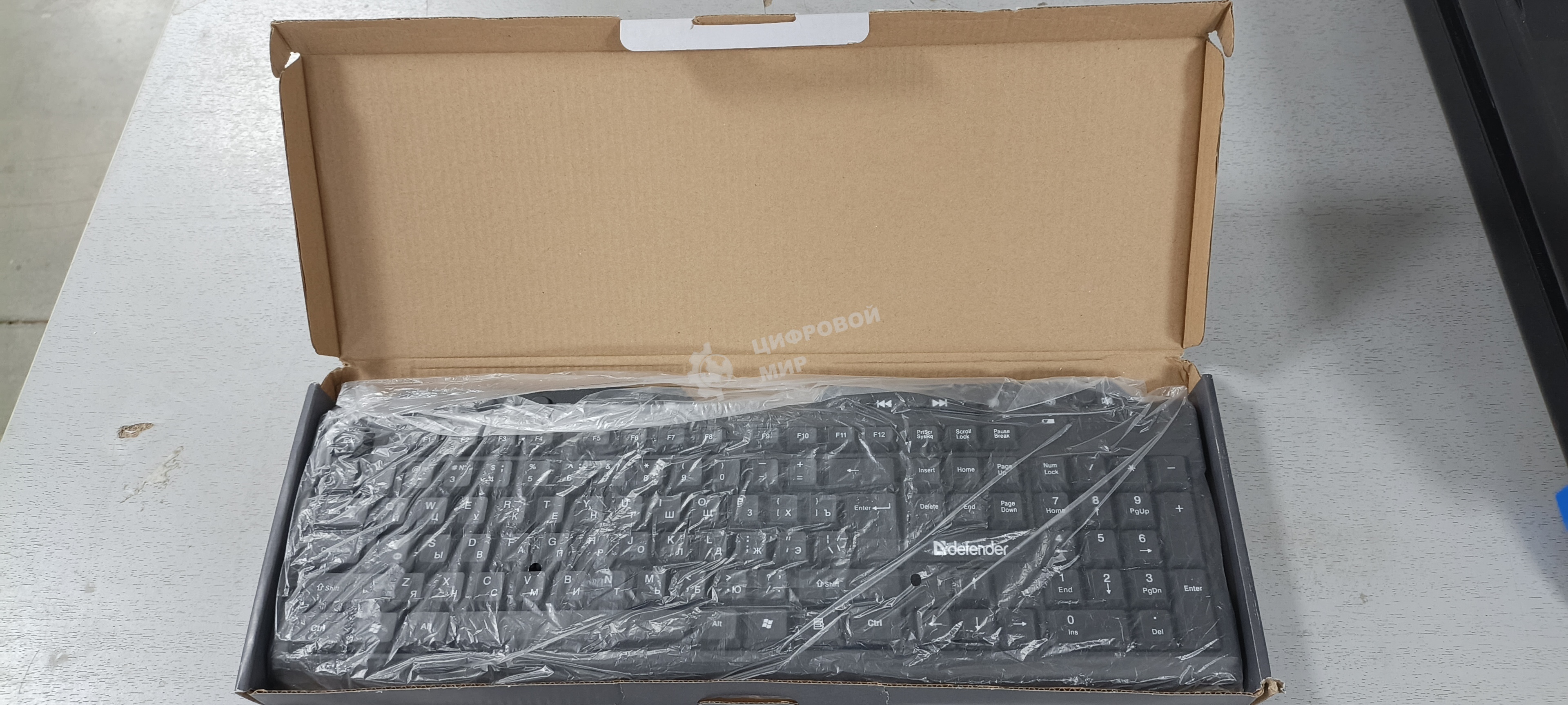 (Из ремонта, рабочая, гарантия 7 дней) Клавиатура беспроводная Defender Element HB-195 RU USB черный