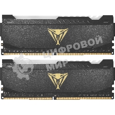 Оперативная память Patriot Viper Steel, DDR4, 64GB (2x32GB), 3200MHz, CL18, DIMM, с радиатором, RGB, черный