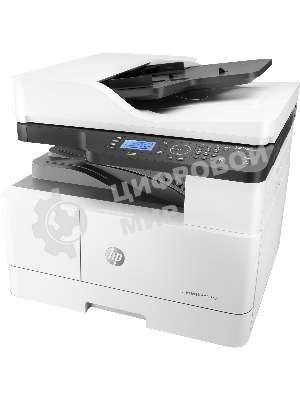 МФУ лазерное HP LaserJet MFP M443nda (8AF72A), A3, ч/б, печ. до 25 стр/мин. (А4) до 13 стр/мин. (А3), скан. до 21 стр/мин., 1200 x 1200 dpi (печать) 600x600dpi (скан.), USB, RJ-45