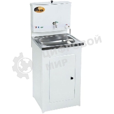 Умывальник ВИХРЬ дачный, с подогревом, нержавеющая мойка, белый