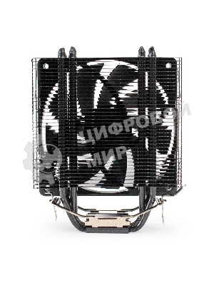 Кулер для процессора ExeGate Dark Magic EE400XL-PWM черный, 120 мм, алюминий/медь, 2400 об/мин, 37 дБ, 4 pin, 140 Вт, 155 мм