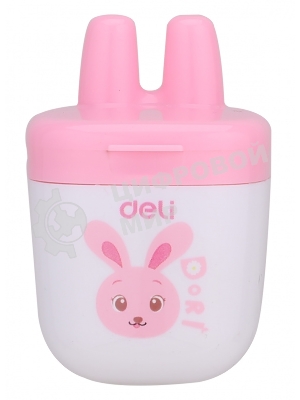 Точилка для карандашей ручная Deli ER01300, 1 отверстие, пластик, ассорти, дисплей