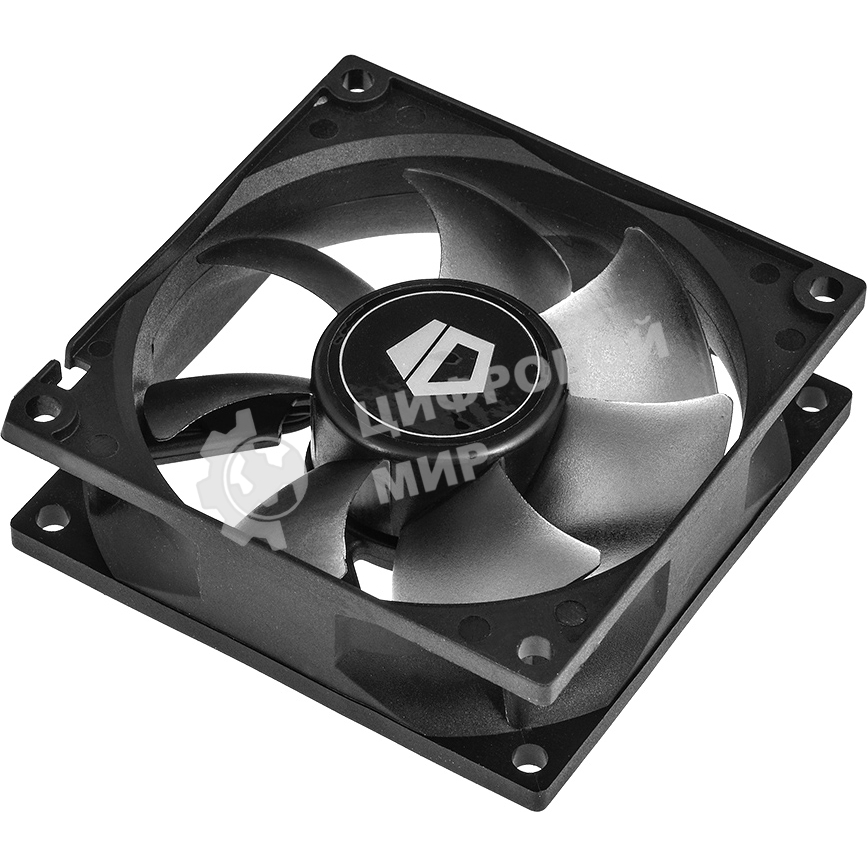 Вентилятор для корпуса ID-Cooling NO-8025-SD черный, 80 мм, 2000 об/мин, 21 дБ, 3 pin