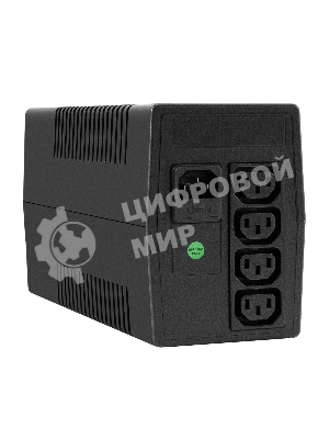 Источник бесперебойного питания ExeGate Power NB-500.LED.AVR.4C13 (500VA/300W, LED, AVR, 4*C13, батарея 12V 4.5Ah, черный)