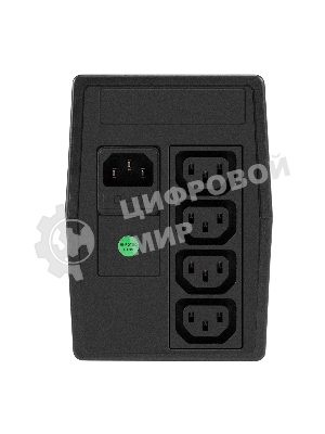 Источник бесперебойного питания ExeGate Power NB-400.LED.AVR.4C13 (400VA/240W, LED, AVR, 4*C13, батарея 12V 4.5Ah, Black)