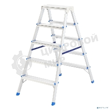 Стремянка двусторонняя Сибртех 5ст., алюминиевая