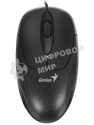 Мышь проводная Genius XScroll V3 черный, 1000 dpi, USB, кнопки - 3