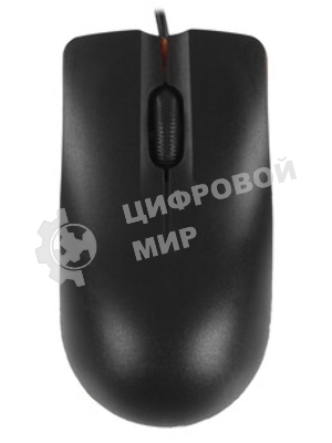 Мышь проводная Qumo Practic Office M90 черный, 1000 dpi, USB, кнопки - 3