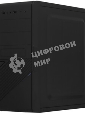 Компьютерный корпус ExeGate EX284019RUS Minitower BA-201 Black, mATX, (AA450, 80мм), 2*USB, Audio